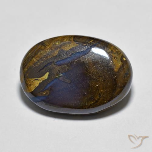 8.06ct Natural Multicolor Boulder Opal, Oval, Opaque