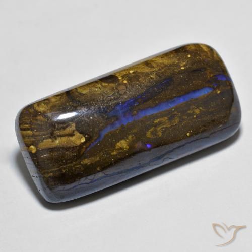 14.28 ct Multicolor Boulder Opal Stone, Natural Boulder Opal in Cushion Cabochon Shape for Sale