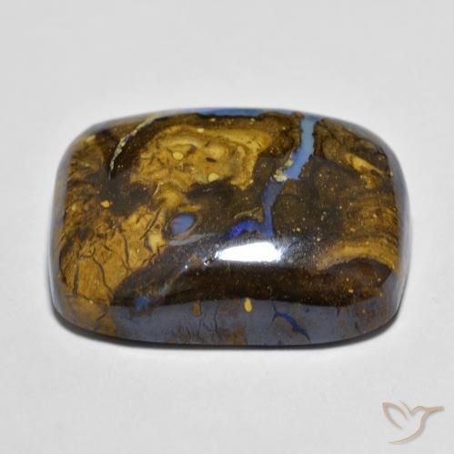 Boulder Opal Gemstone in 20.7 x 16.1 mm Size for Sale, Boulder Opal Stone in Multicolor Color