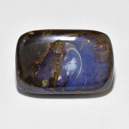 10.20 ct Multicolor Boulder Opal Gemstone, Boulder Opal Gem in Cushion Cabochon Shape for Sale.