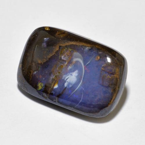 10.20 ct Multicolor Boulder Opal Stone, Natural Boulder Opal in Cushion Cabochon Shape for Sale