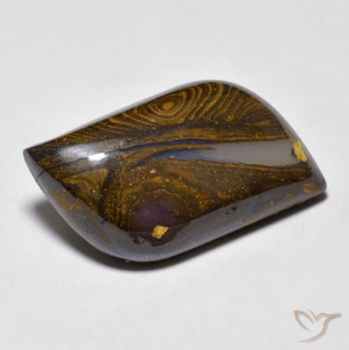 10.36 ct Multicolor Boulder Opal Stone, Natural Boulder Opal in Fancy Cabochon Shape for Sale