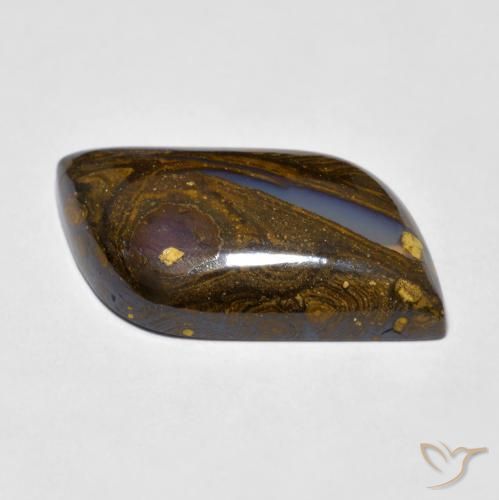 Boulder Opal Gemstone in 19.6 x 11.4 mm Size for Sale, Boulder Opal Stone in Multicolor Color