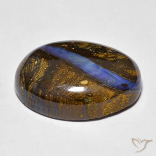 Boulder Opal Gemstone in 21.5 x 15.7 mm Size for Sale, Boulder Opal Stone in Multicolor Color