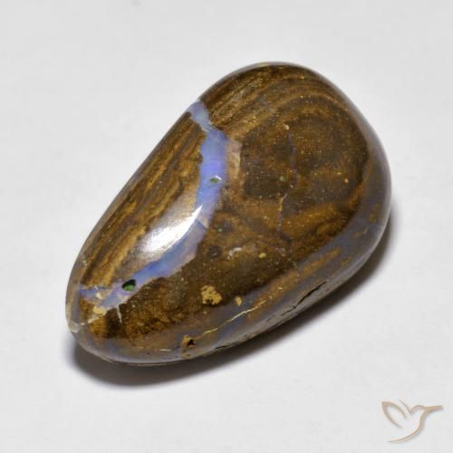13.29 ct Multicolor Boulder Opal Stone, Natural Boulder Opal in Fancy Cabochon Shape for Sale