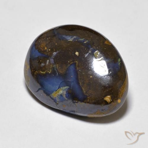 9.50 ct Multicolor Boulder Opal Stone, Natural Boulder Opal in Fancy Cabochon Shape for Sale