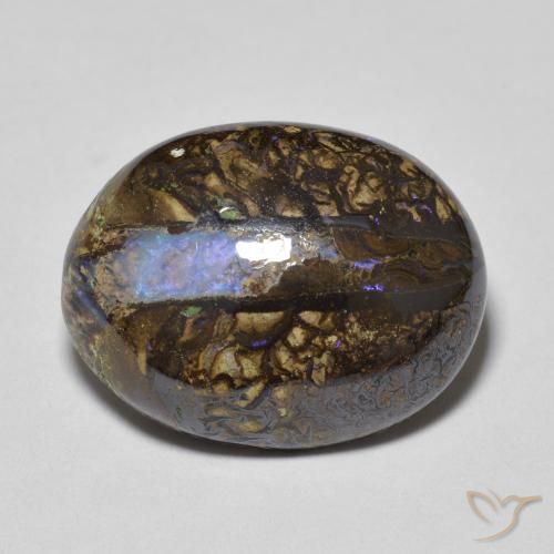 7.69ct Natural Multicolor Boulder Opal, Oval, Opaque