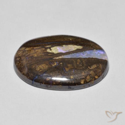 Boulder Opal Gemstone in 18.8 x 13.8 mm Size for Sale, Boulder Opal Stone in Multicolor Color