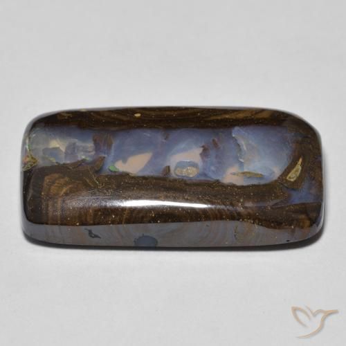 Boulder Opal Gemstone in 23.1 x 12.2 mm Size for Sale, Boulder Opal Stone in Multicolor Color