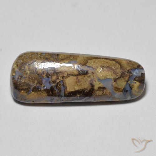7.17 ct Multicolor Boulder Opal Stone, Natural Boulder Opal in Fancy Cabochon Shape for Sale