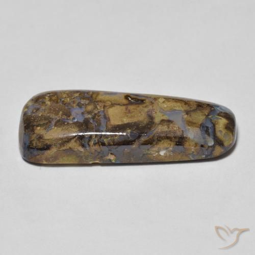 Boulder Opal Gemstone in 22.5 x 8.7 mm Size for Sale, Boulder Opal Stone in Multicolor Color