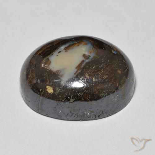 Boulder Opal Gemstone in 16.4 x 13.1 mm Size for Sale, Boulder Opal Stone in Multicolor Color