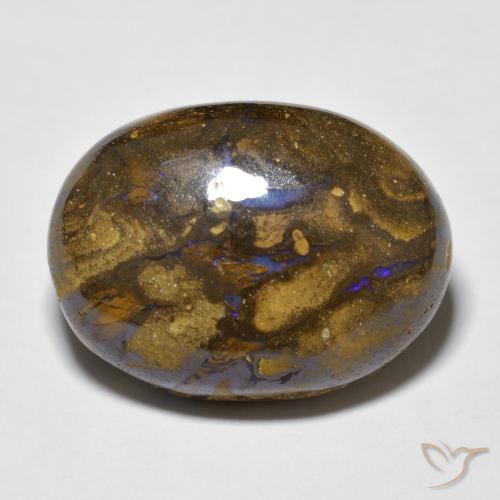 15.41ct Natural Multicolor Boulder Opal, Oval, Opaque