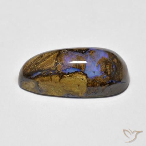 Boulder Opal Gemstone in 18 x 9.2 mm Size for Sale, Boulder Opal Stone in Multicolor Color