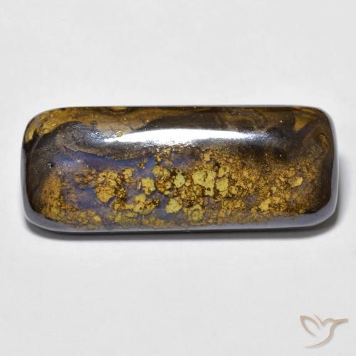12.72 ct Multicolor Boulder Opal Stone, Natural Boulder Opal in Cushion Cabochon Shape for Sale