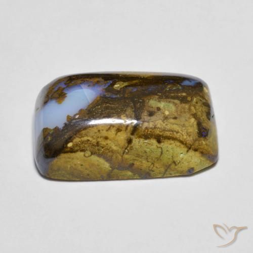 Boulder Opal Gemstone in 17.5 x 11.4 mm Size for Sale, Boulder Opal Stone in Multicolor Color