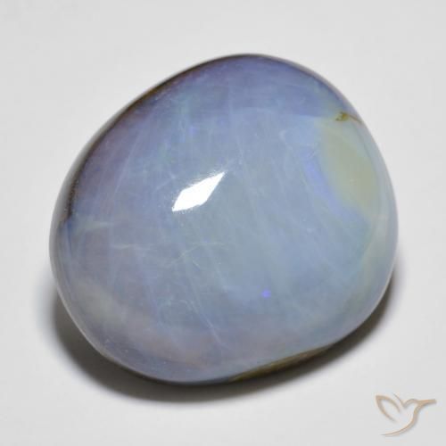 18.63 ct Multicolor Boulder Opal Stone, Natural Boulder Opal in Fancy Cabochon Shape for Sale