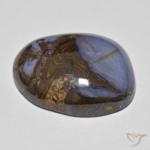 Boulder Opal Gemstone in 22.2 x 18.7 mm Size for Sale, Boulder Opal Stone in Multicolor Color