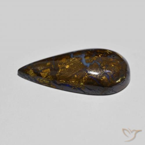 Boulder Opal Gemstone in 27.8 x 14.8 mm Size for Sale, Boulder Opal Stone in Multicolor Color