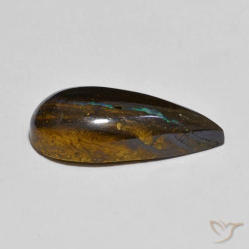 Boulder Opal Gemstone in 19 x 8.7 mm Size for Sale, Boulder Opal Stone in Multicolor Color