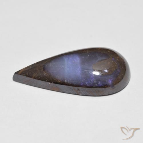 Boulder Opal Gemstone in 21.1 x 11 mm Size for Sale, Boulder Opal Stone in Multicolor Color