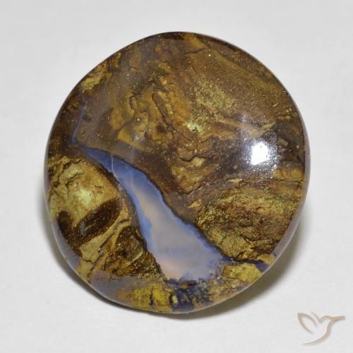 11.73ct Natural Multicolor Boulder Opal, Round, Translucent