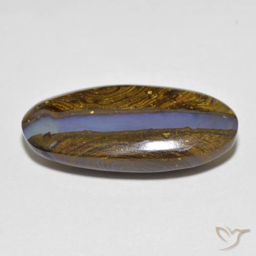 Boulder Opal Gemstone in 22.8 x 11.5 mm Size for Sale, Boulder Opal Stone in Multicolor Color