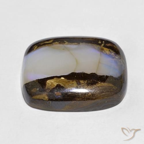 Boulder Opal Gemstone in 18.4 x 16.2 mm Size for Sale, Boulder Opal Stone in Multicolor Color