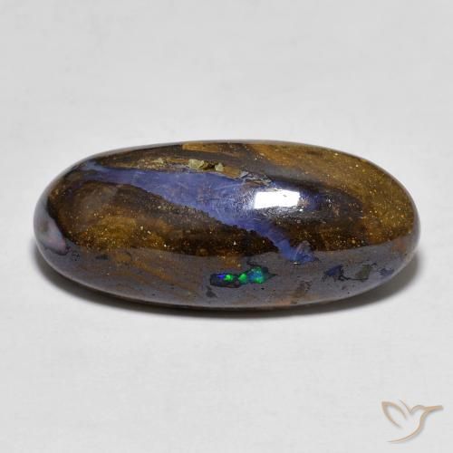 11.53ct Natural Multicolor Boulder Opal, Oval, Opaque