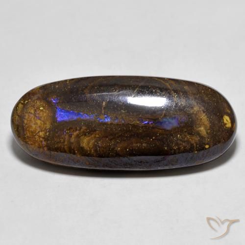 14.55ct Natural Multicolor Boulder Opal, Oval, Opaque