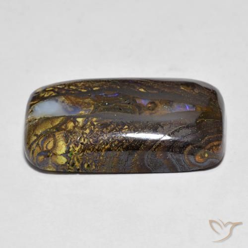 Boulder Opal Gemstone in 22.3 x 12.7 mm Size for Sale, Boulder Opal Stone in Multicolor Color