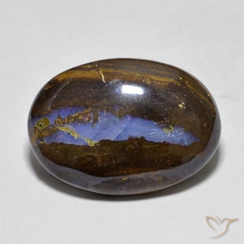 13.60ct Natural Multicolor Boulder Opal, Oval, Opaque