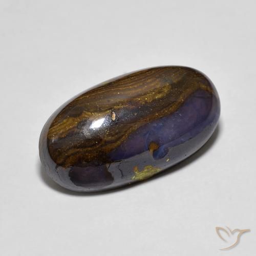 7.95 ct Multicolor Boulder Opal Stone, Natural Boulder Opal in Oval Cabochon Shape for Sale
