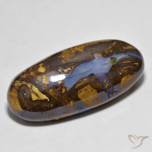 25.30ct Natural Multicolor Boulder Opal, Oval, Opaque