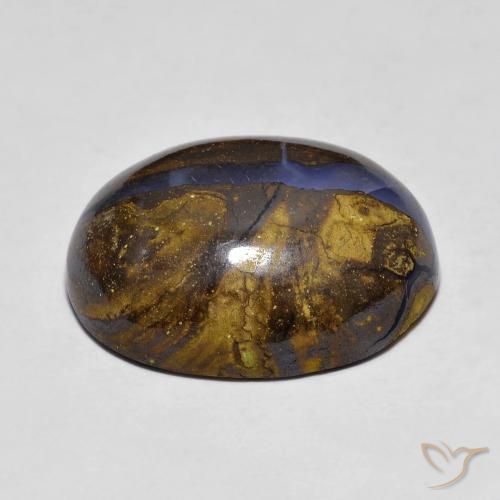 Boulder Opal Gemstone in 18.5 x 14.6 mm Size for Sale, Boulder Opal Stone in Multicolor Color