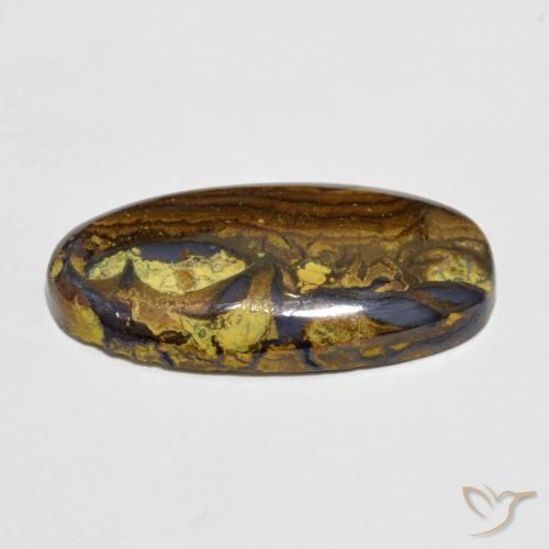 Boulder Opal Gemstone in 21.2 x 10.1 mm Size for Sale, Boulder Opal Stone in Multicolor Color