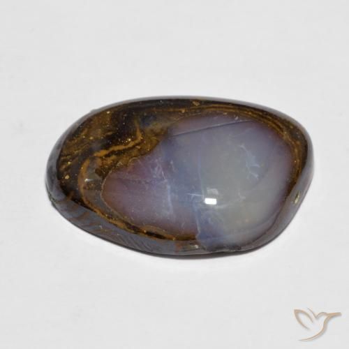 Boulder Opal Gemstone in 18 x 13 mm (calibrated) Size for Sale, Boulder Opal Stone in Multicolor Color