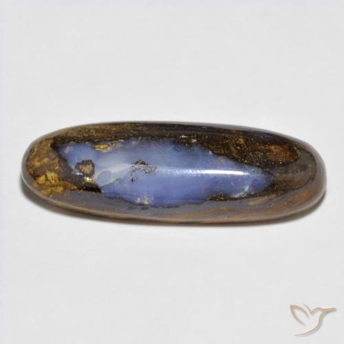 Ópalo Boulder Multicolor Ovalada de 23,9 x 8mm de Australia, peso de 7.43 ct, piedra preciosa natural No tratado en Opaco Clarity, Ópalo Boulder Cabujón Óvalo de 1 pieza - Color: Multicolor, dureza Mohs de 5.5 - 6.5, Photo A
