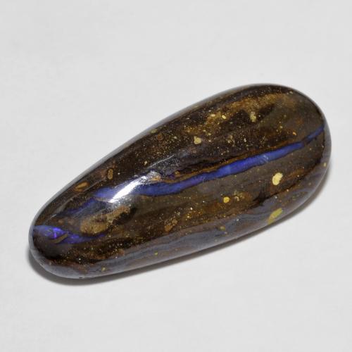 12.06 ct Multicolor Boulder Opal Stone, Natural Boulder Opal in Fancy Cabochon Shape for Sale