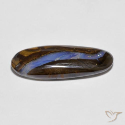 Boulder Opal Gemstone in 21.5 x 8 mm Size for Sale, Boulder Opal Stone in Multicolor Color