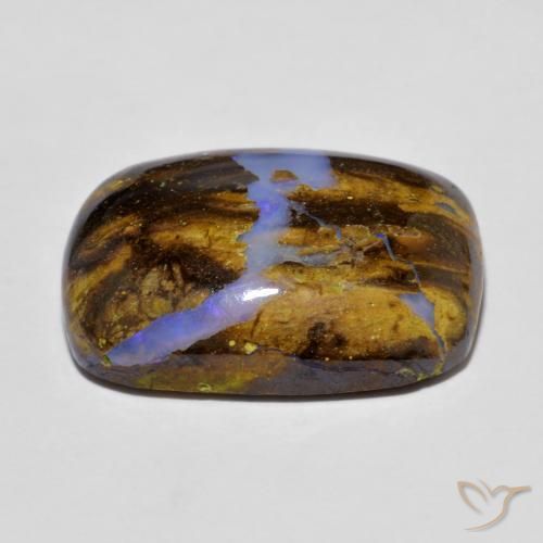 Boulder Opal Gemstone in 20.2 x 13.9 mm Size for Sale, Boulder Opal Stone in Multicolor Color