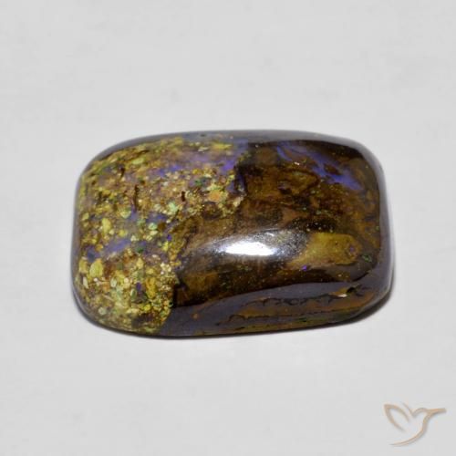 Boulder Opal Gemstone in 15 x 10.9 mm Size for Sale, Boulder Opal Stone in Multicolor Color