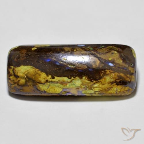 16.30 ct Multicolor Boulder Opal Stone, Natural Boulder Opal in Cushion Cabochon Shape for Sale