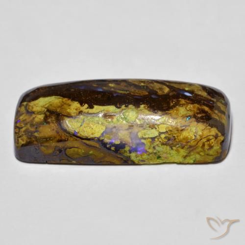 Boulder Opal Gemstone in 24.9 x 9.9 mm Size for Sale, Boulder Opal Stone in Multicolor Color