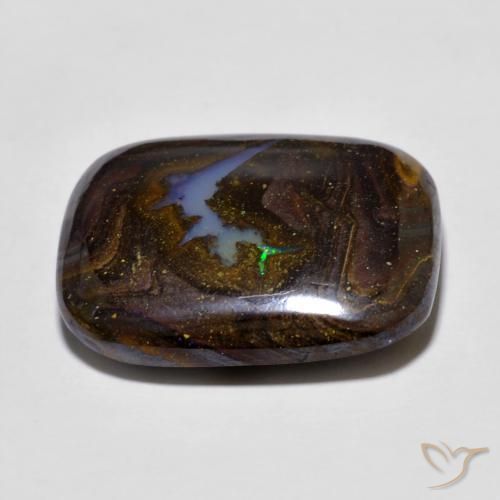 Boulder Opal Gemstone in 19 x 14.8 mm Size for Sale, Boulder Opal Stone in Multicolor Color