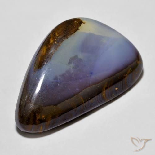 25,02 ct fancy-schliff mehrfarbiger Boulder-Opal aus Australian, Größe 29,5x18,4 mm, natürlicher Edelstein, Opaque Reinheit, 1 Stück fancy-schliff Boulder-Opal, Mohs-Härte von 5,5 - 6,5 , Photo A