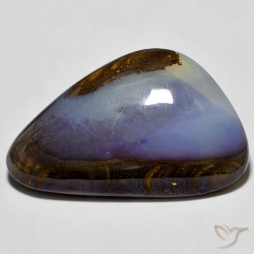 25.02 ct Multicolor Boulder Opal Stone, Natural Boulder Opal in Fancy Cabochon Shape for Sale