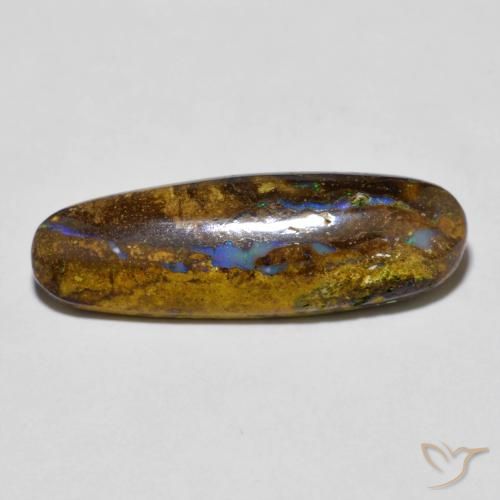 6.20ct Natural Multicolor Boulder Opal, Oval, Opaque