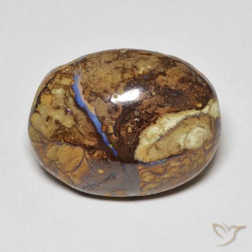 12.53ct Natural Multicolor Boulder Opal, Oval, Opaque