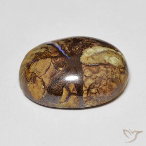 Boulder Opal Gemstone in 17.8 x 13.7 mm Size for Sale, Boulder Opal Stone in Multicolor Color